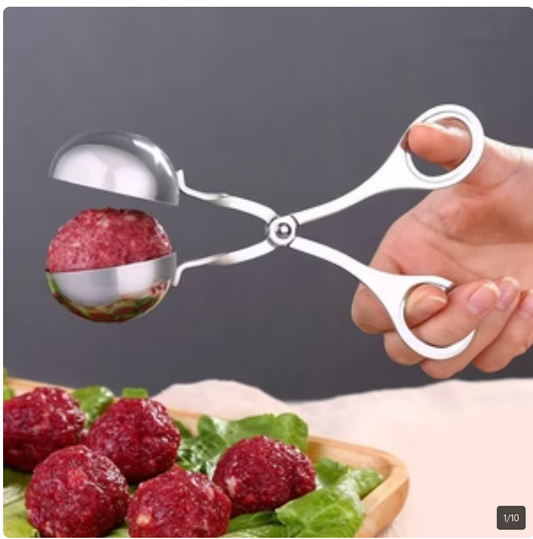Meatball Maker Tool Clip Fish Meat Rice Ball Making Mold Tools Stainless Steel Meat Baller Tongs Kitchen Gadgets